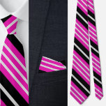 Colourful Cute Stripes Pattern          Neck Tie<br><div class="desc">Colourful Cute Stripes Pattern neck tie.</div>