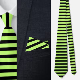 Colourful Cute Stripes Pattern Necktie