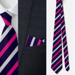 Colourful Cute Stripes Pattern Tie<br><div class="desc">Colourful Cute Stripes Pattern neck tie.</div>