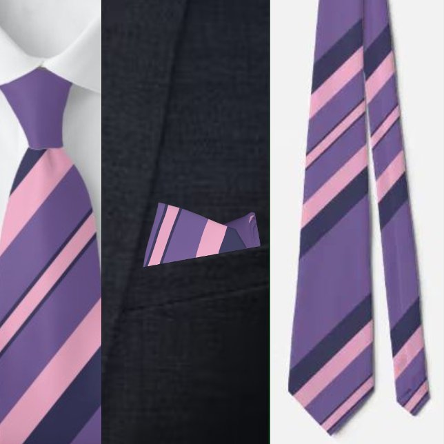 Colourful Cute Stripes Pattern          Tie (Creator Uploaded)