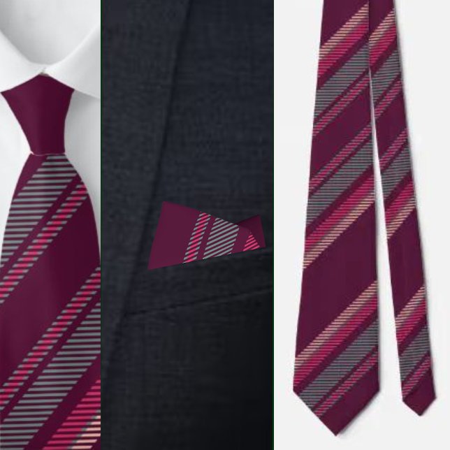 Colourful Cute Stripes Pattern          Tie (Creator Uploaded)