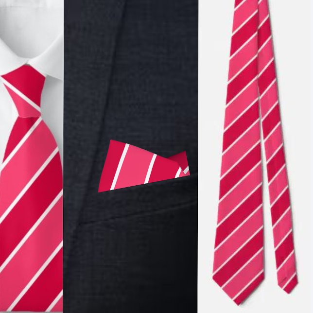 Colourful Cute Stripes Pattern          Tie (Creator Uploaded)