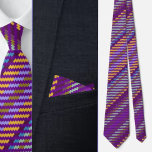 Colourful Cute Stripes Pattern Tie<br><div class="desc">Colourful Cute Stripes Pattern neck tie.</div>