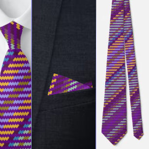 Colourful Cute Stripes Pattern Tie
