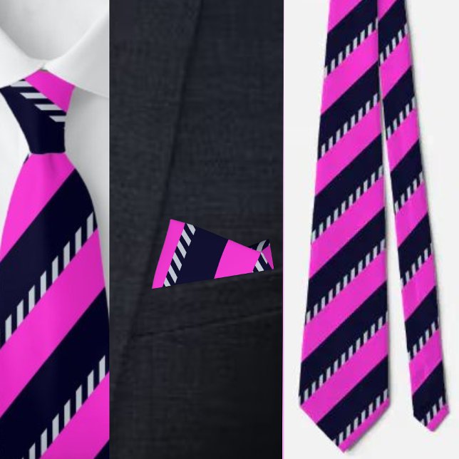 Colourful Cute Stripes Pattern          Tie (Creator Uploaded)