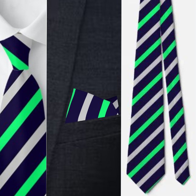 Colourful Cute Stripes Pattern          Tie (Creator Uploaded)