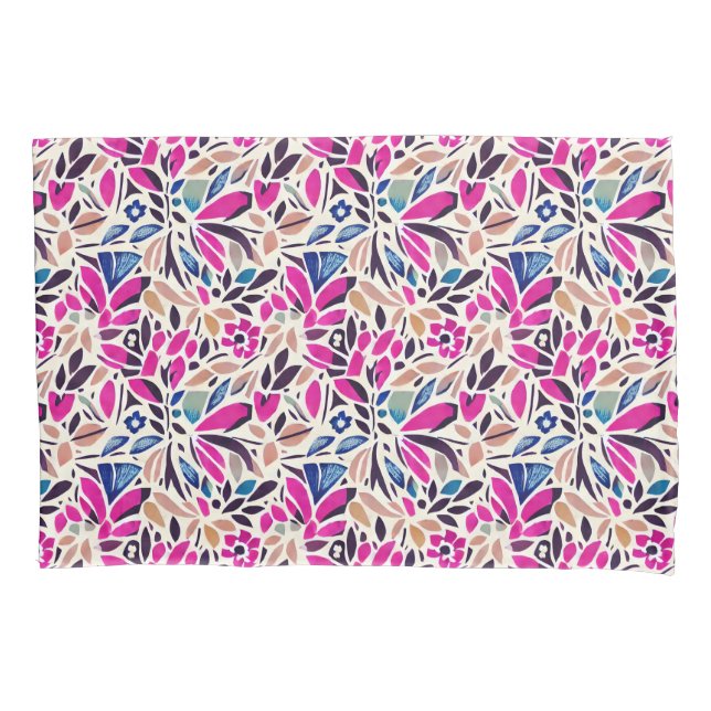 Colourful Cutouts Botanical Pattern Duvet Cover (Front)