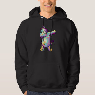 Colourful Dabbing Hippopotamus Funny Hippo Dab Dan Hoodie