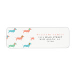 Colourful Dachshund<br><div class="desc">Colourful Dachshund  Return Address Labels</div>