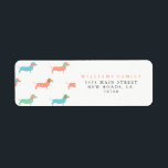 Colourful Dachshund<br><div class="desc">Colourful Dachshund Return Address Labels</div>