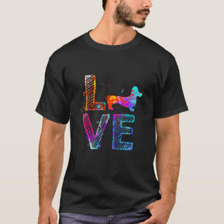 Colourful Dachshund Dog Mom Gifts Dachshund T-Shirt