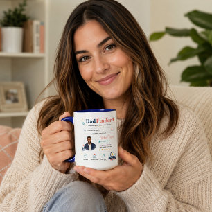 Colourful Dad Finder Father Appreciation Profile Mug