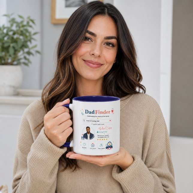 Colourful Dad Finder Father Appreciation Profile Mug (Colorful Dad Finder Father Appreciation Profile Mug
)