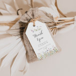 Colourful Dainty Wild Flowers Wedding Thank You Gift Tags<br><div class="desc">These colourful dainty wild flowers wedding thank you favour tags are perfect for a rustic wedding reception. The design features hand-painted watercolor beautiful pink, blush, blue, navy, yellow, purple and green wild flowers. Personalize these tags with a short message, your names, and your wedding date. You can change the wording...</div>