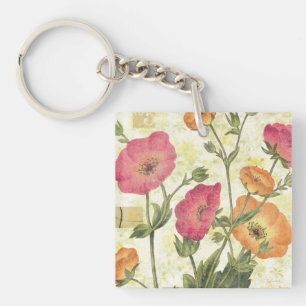 Colourful Daisies Keychain