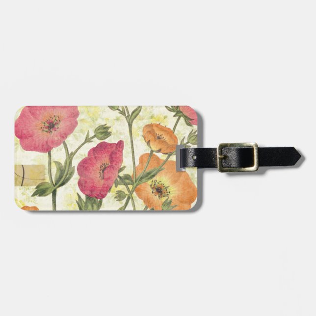 Colourful Daisies Luggage Tag (Front Horizontal)