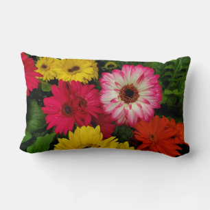 Colourful Daisies Lumbar Pillow