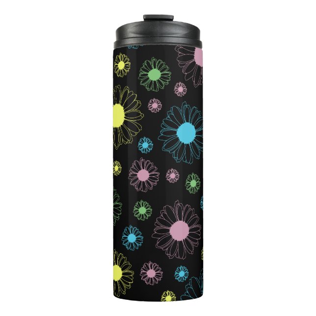 Colourful Daisies Thermal Tumbler (Front)