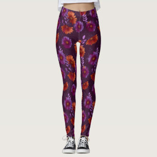 Colourful Daisy Accent Clothes Cardio Leggings
