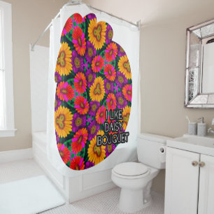 Colourful Daisy Bouquet Pattern