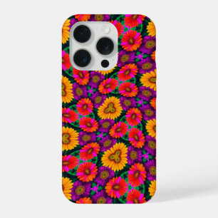Colourful Daisy Bouquet Pattern iPhone 15 Pro Case