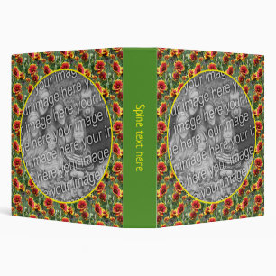 Colourful Daisy Flowers Frame Create Your Own Phot Binder
