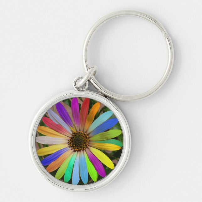 Colourful Daisy Keychain (Front)