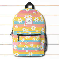 Colourful Daisy Stripe Custom Logo Corporate