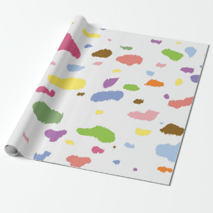 Colourful Dalmatian Wrapping Paper