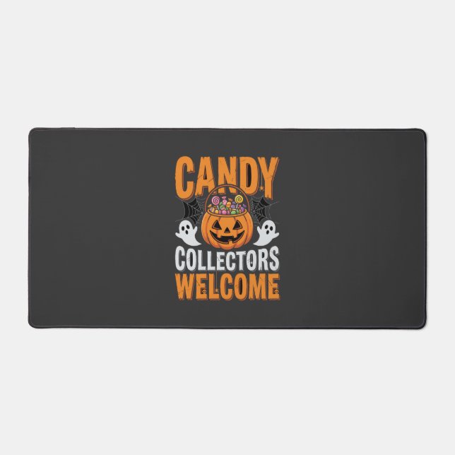 Colourful Dancing Skeletons Halloween Party Desk Mat (Front)