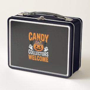 Colourful Dancing Skeletons Halloween Party Metal Lunch Box