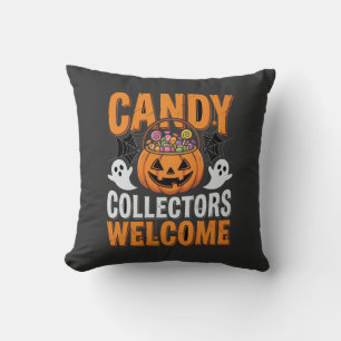 Colourful Dancing Skeletons Halloween Party Throw Pillow