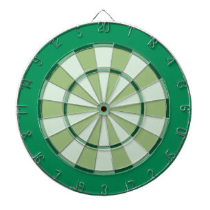 Colourful Dart Board in Green