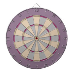 Colourful Dart Board in Mauve Neutrals