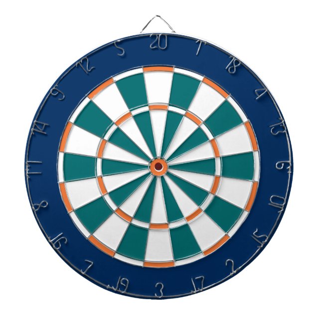 Colourful Dart Board in Miami colours (Front)