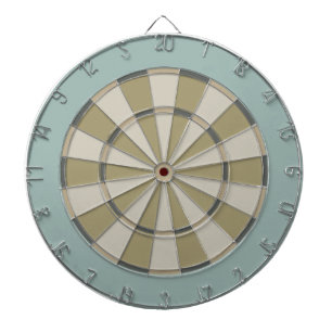 Colourful Dart Board in Muted Neutrals