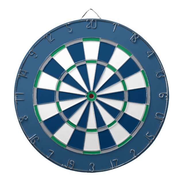 Colourful Dart Board in Seattle colours (Front)