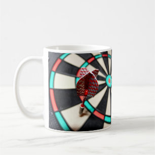 Colourful Dartboard and Dart Mug