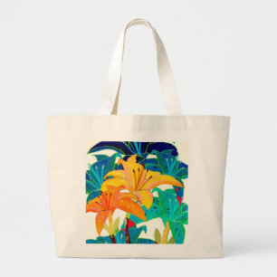 Colourful Daylily Tote Bag