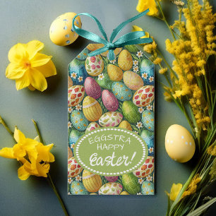 Colourful Decorated Easter Eggs ID1012 Gift Tags