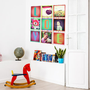 Colourful decorative custom photo canvas print