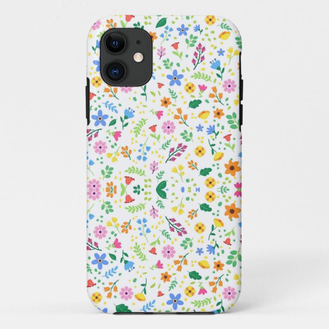 Colourful Decorative Floral  Case-Mate iPhone Case (Back)