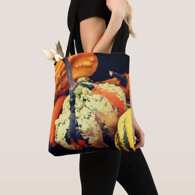 Colourful Decorative Gourds Close Up Fall  Tote Bag (Close Up)