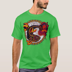 Colourful Decorative Koi Fish Art T-Shirt