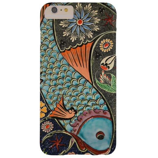 Colourful Decorative Mosaic Flowers Fish Art Case-Mate iPhone Case (Back)