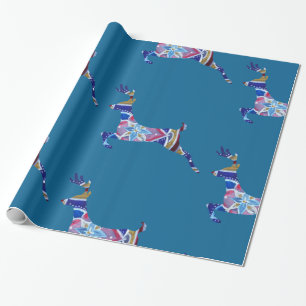 Colourful Deer Glossy Wrapping Paper, Wrapping Paper