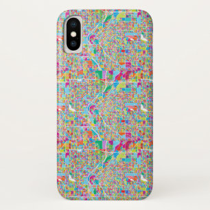 Colourful Denver Map Case-Mate iPhone Case