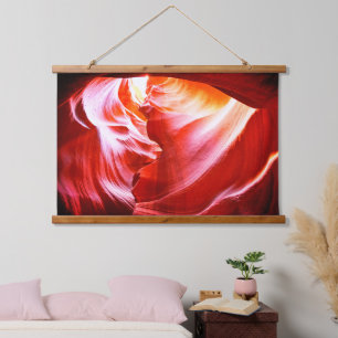 Colourful Desert Slot Canyon with Sun Hanging Tapestry