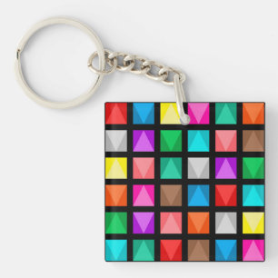 Colourful design keychain