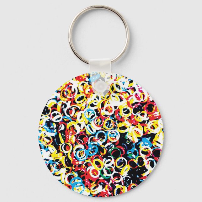 Colourful design keychain (Front)